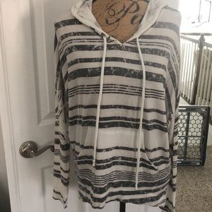 Soft striped hoodie